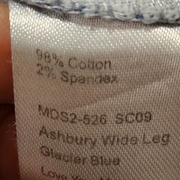 Show Me Your Mumu Jeans Size 27 Light Blue Color Wide Leg Stretch - Picture 14 of 16